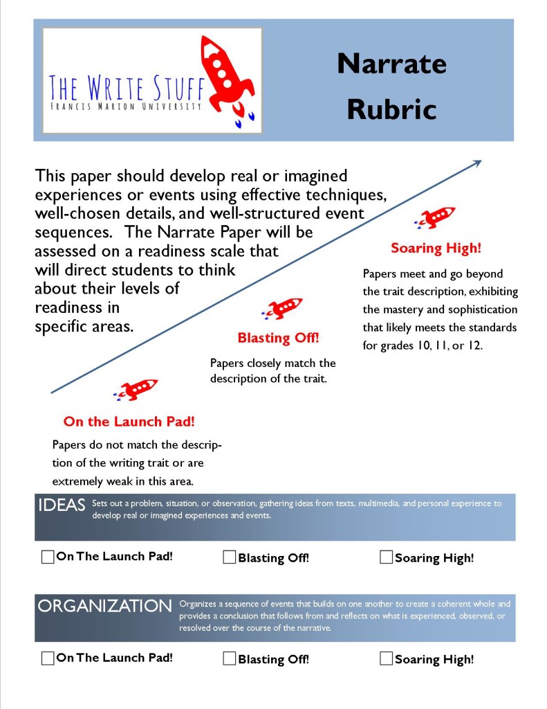 Narrate Rubric pg 1